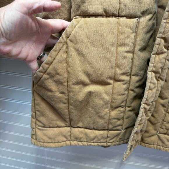 Walls Blizzard Pruf Insulated & Quilted Barn /Chore Coat with Corduroy Collar - Picture 4 of 12